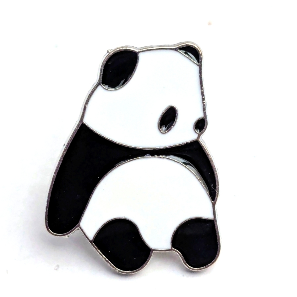 Melancholy Panda Pin